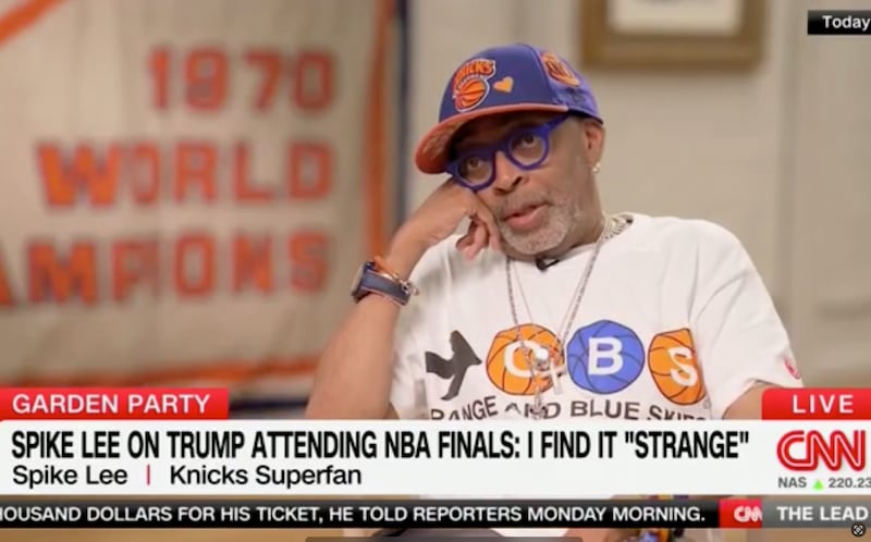 Lee told CNN that Trump's attendance Monday was taking attention away from the game.