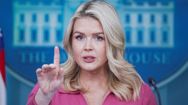 White House Press Secretary Karoline Leavitt speaks during a press briefing at the White House in Washington, D.C., U.S., February 5, 2026.