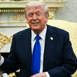 Donald Trump in the Oval Office of the White House in Washington, DC on October 7, 2025.