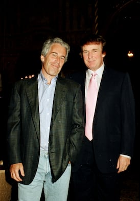 “I’ve known Jeff for 15 years. Terrific guy,” Trump told New York magazine in 2002. “He’s a lot of fun to be with. It is even said that he likes beautiful women as much as I do, and many of them are on the younger side.”