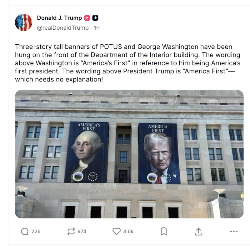 @realDonaldTrump/ TruthSocial