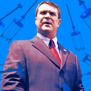 A photo illustration of Dr. Hatfill in Alexandria, Va., in 2002.