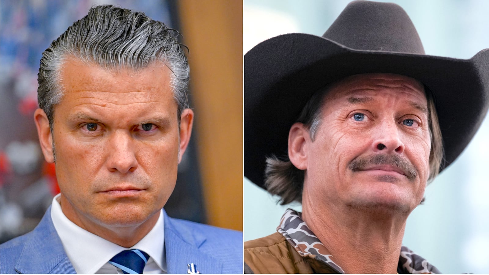 Pete Hegseth and Kid Rock.