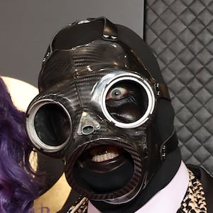 LOS ANGELES, CALIFORNIA - FEBRUARY 04: (L-R) Kelly Osbourne and Sid Wilson of Slipknot attend the 66th GRAMMY Awards at Crypto.com Arena on February 04, 2024 in Los Angeles, California. (Photo by Matt Winkelmeyer/Getty Images for The Recording Academy)