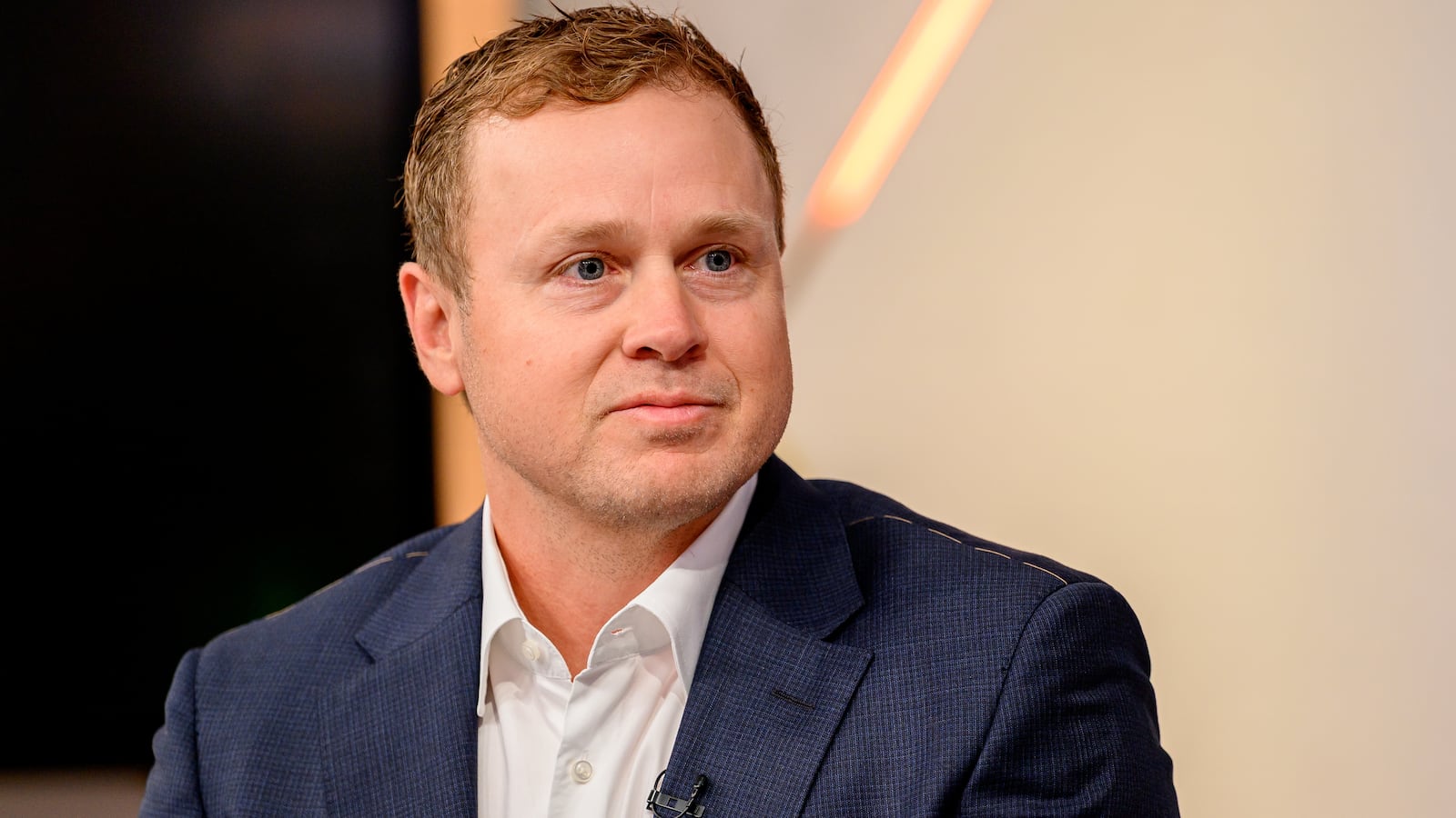 NEW YORK, NEW YORK - JANUARY 28: TV personality and Los Angeles mayoral candidate Spencer Pratt visits "Fox & Friends" at Fox News Channel Studios on January 28, 2026 in New York City. (Photo by Roy Rochlin/Getty Images)