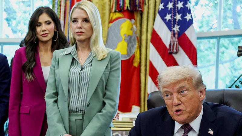 Trump kristi noem pam bondi todd blanche kash patel stephen miller