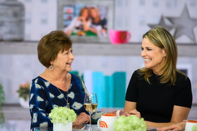 Savannah Guthrie and mom Nancy on April 17, 2019.
