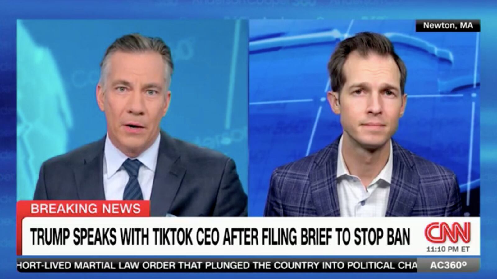 Jake Auchincloss and Jim Sciutto on CNN's Anderson Cooper 360.