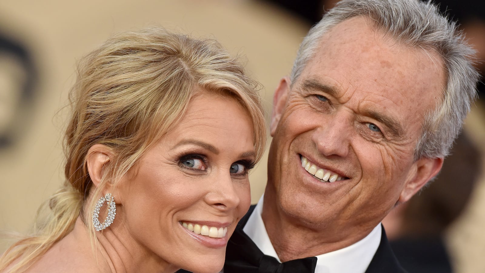Chery Hines and RFK Jr. smile together