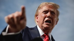 U.S. President Donald Trump gestures as he speaks to the media before boarding Air Force One at Joint Base Andrews in Maryland, U.S., en route to Myrtle Beach, South Carolina, August 21, 2026. REUTERS/Evan Vucci