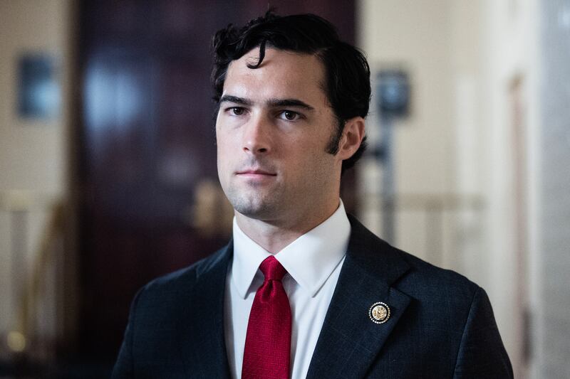 UNITED STATES - JUNE 4: Rep. Brandon Gill, R-Texas, leaves a meeting of the House Republican Conference in the U.S. Capitol on Wednesday, June 4, 2025.