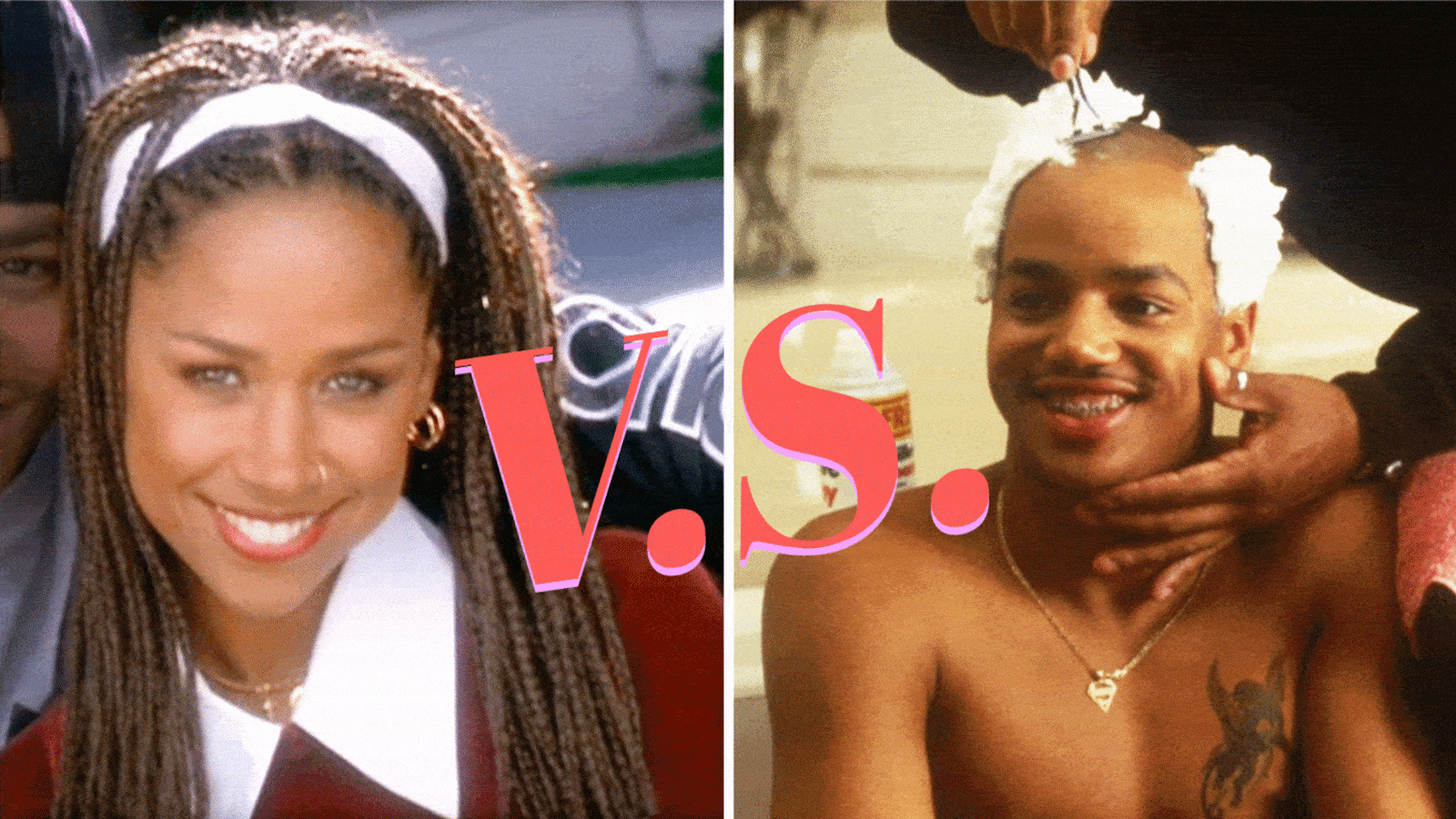 Stacey Dash as Dionne Davenport and Donald Faison as Murray in Clueless (1995)