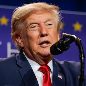 Trump in Las Vegas last Wednesday