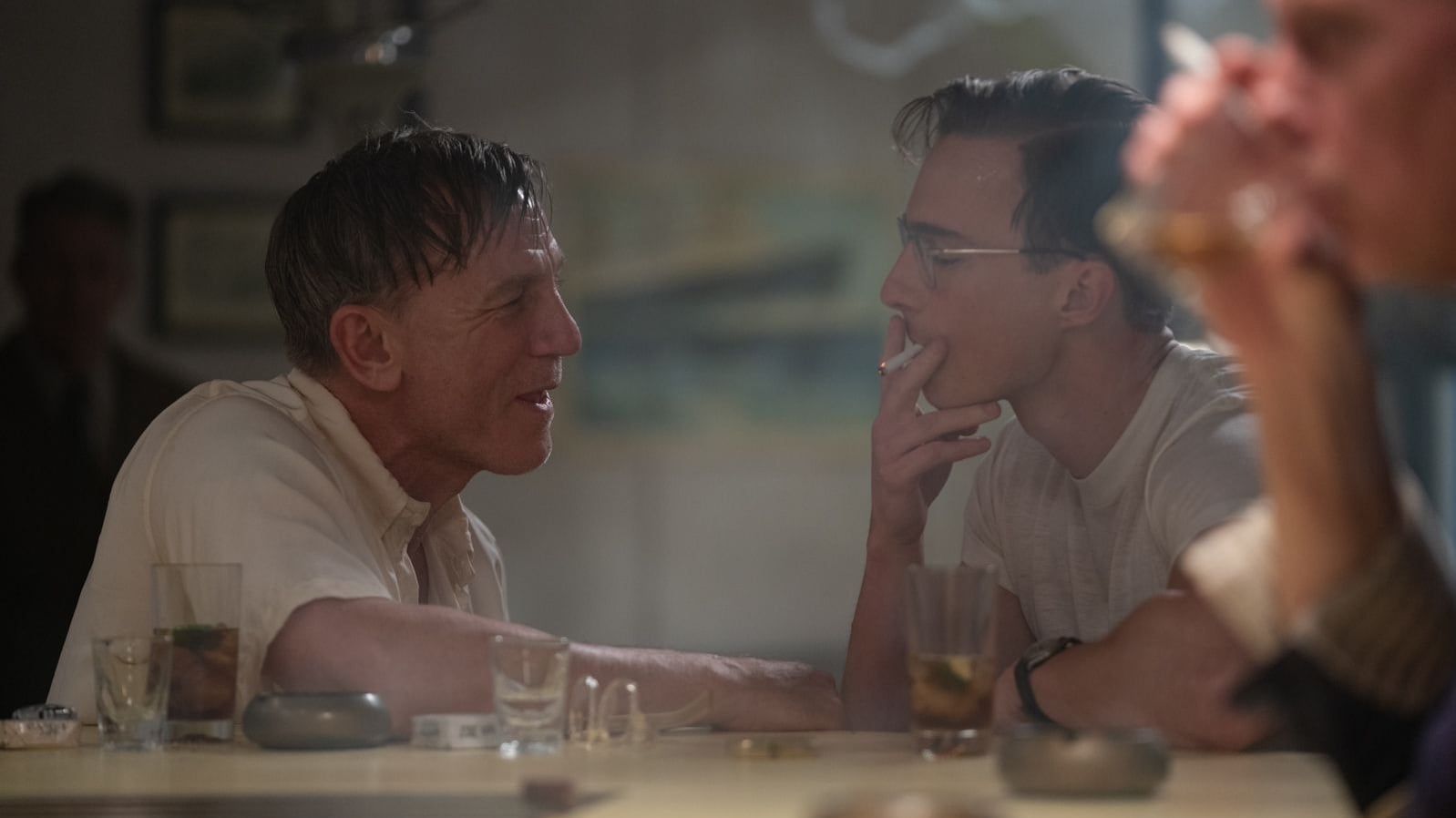 Daniel Craig and Drew Starkey