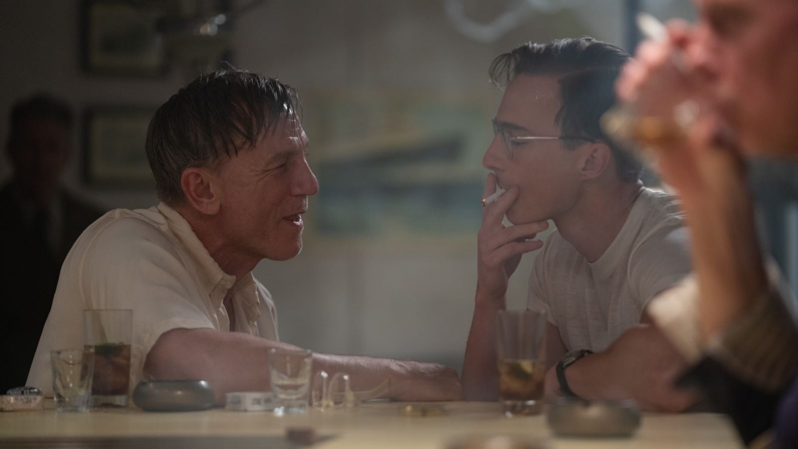 Daniel Craig and Drew Starkey