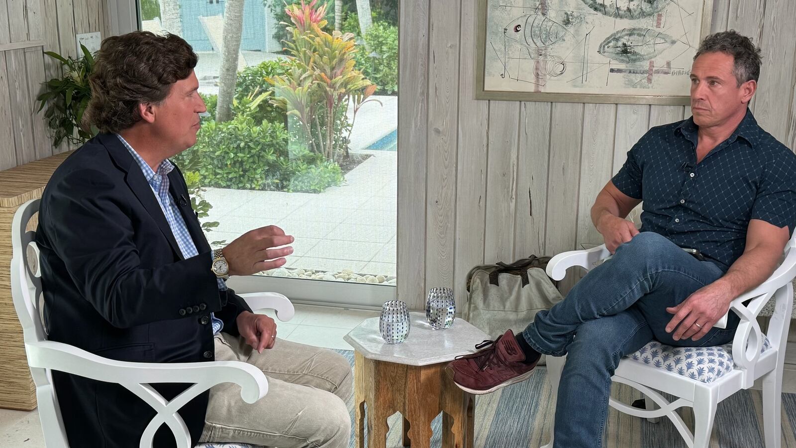 Tucker Carlson and Chris Cuomo.