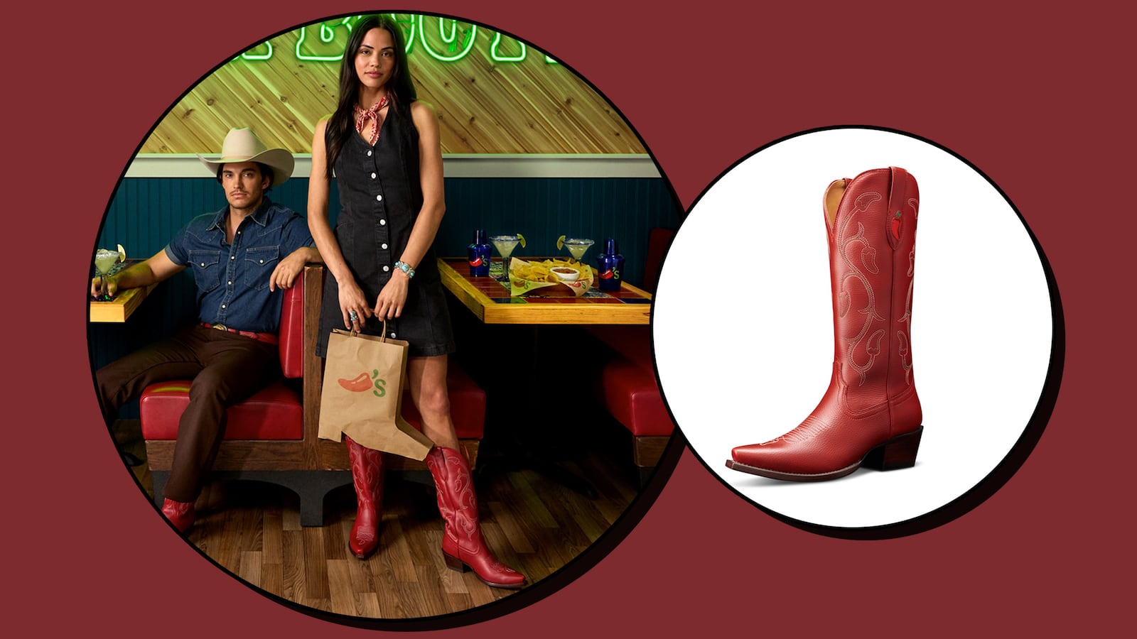 Tecovas x Chili's Booth Boot Collab