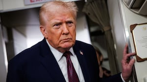 Donald Trump on Air Force One