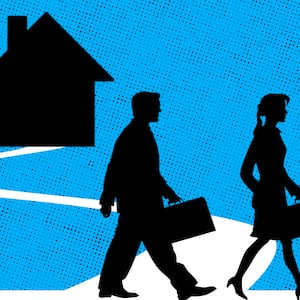 two income family photo illustration
