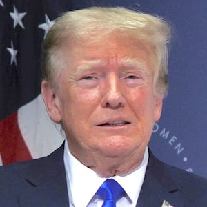Donald Trump arrives to address the Concerned Women for America Legislative Action Committee (CWALAC) on September 15, 2023 in Washington, DC.