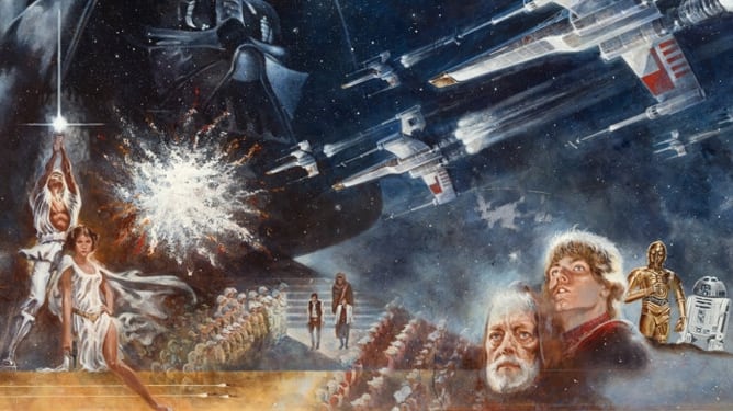 Star Wars Painting Auction