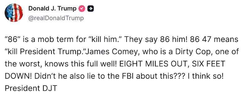 Trump was at pains to spell out the strength of the case in a midnight Truth Social tirade.