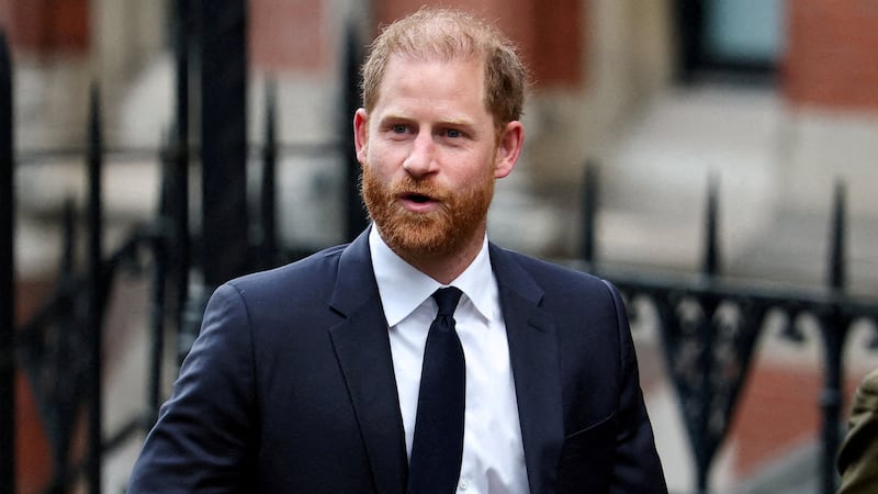 FILE PHOTO: Britain's Prince Harry arrives during the first week of a nine-week trial lawsuit against Associated Newspapers, publisher of the Daily Mail, which Britain's Prince Harry and others are suing over allegations of privacy breaches dating back 30 years, at the High Court in London, Britain, January 20, 2026. REUTERS/Toby Melville/File Photo