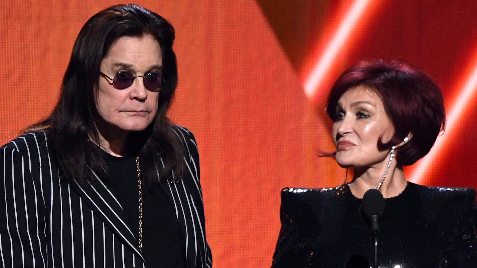 Ozzy Osbourne and Sharon Osbourne