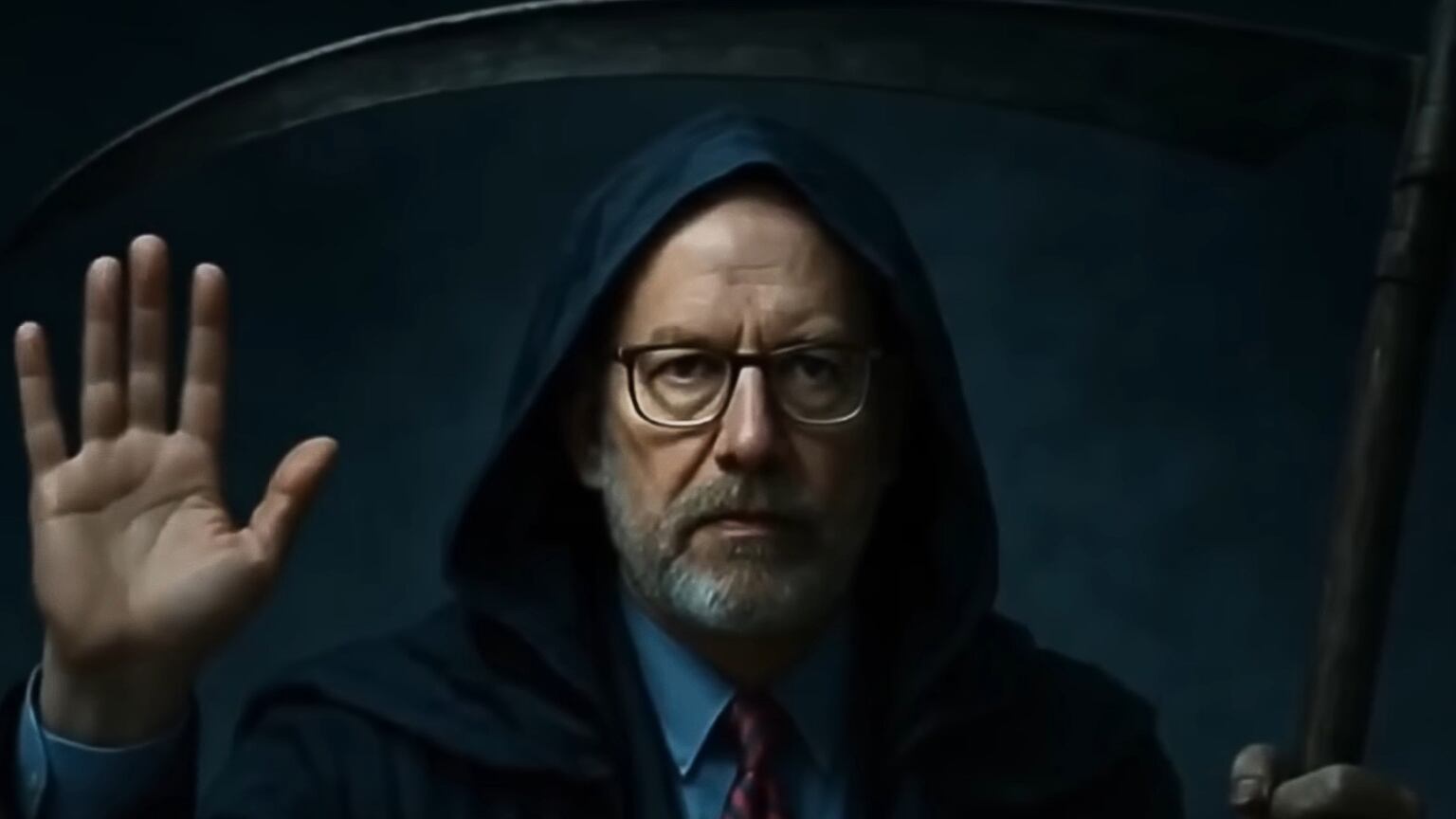 Russell Vought as The Grim Reaper