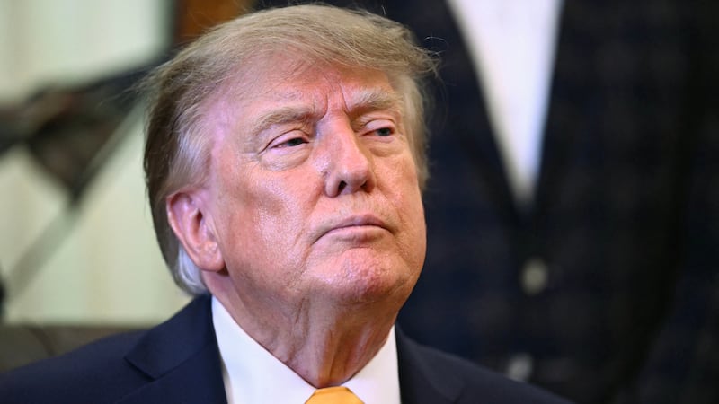 US President Donald Trump speaks before signing executive orders releated to beef processing and cattle ranchers, in the Oval Office of the White House in Washington, DC, on September 4, 2026. (Photo by Kent NISHIMURA / AFP via Getty Images)