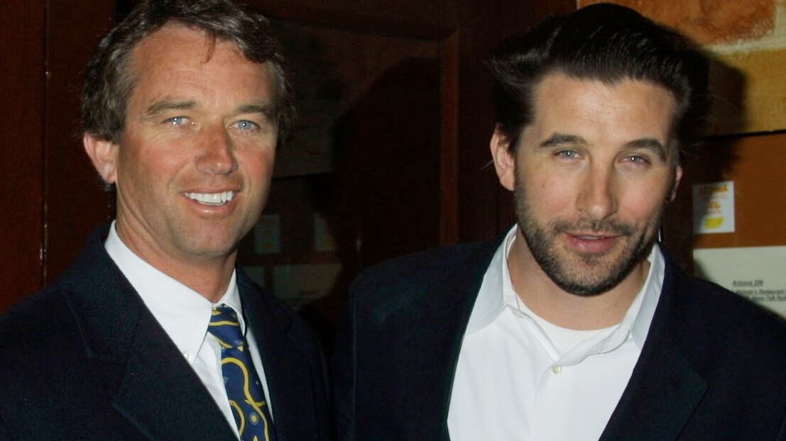 (L-R) Robert Kennedy Jr. and William Baldwin.