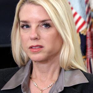 WASHINGTON, DC - OCTOBER 23: U.S. Attorney General Pam Bondi delivers remarks where President Donald Trump delivered an announcement on his Homeland Security Task Force in the State Dinning Room of the White House on October 23, 2025 in Washington, DC. Trump declared the task force a success, claiming that more than 3,000 cartel and foreign terrorists have been arrested. (Photo by Alex Wong/Getty Images)