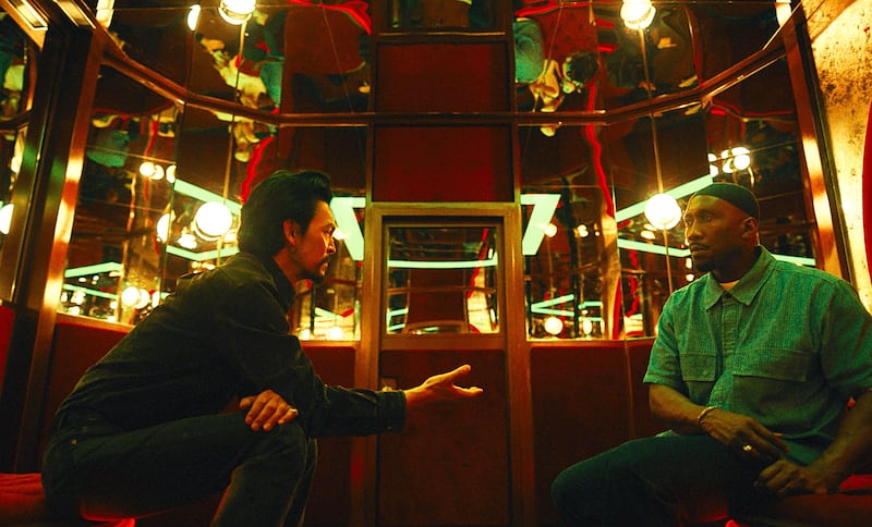 John Cho and Mahershala Ali in Your Mother Your Mother Your Mother