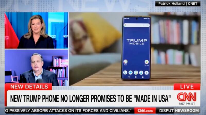Patrick Holland discusses the Trump Phone on CNN.