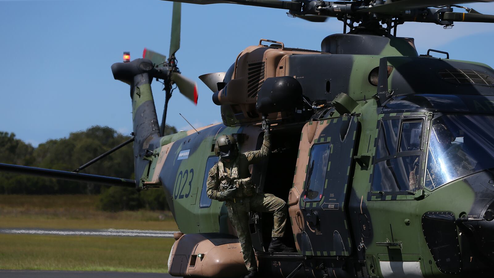 An Australian helicopter crew went missing near Hamilton Island in Queensland during a drill with United States forces