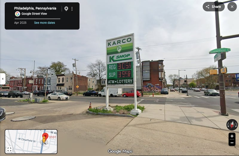 gas station freedom fuel price philadelphia
