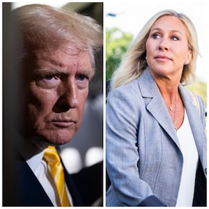 Donald Trump and Marjorie Taylor Greene
