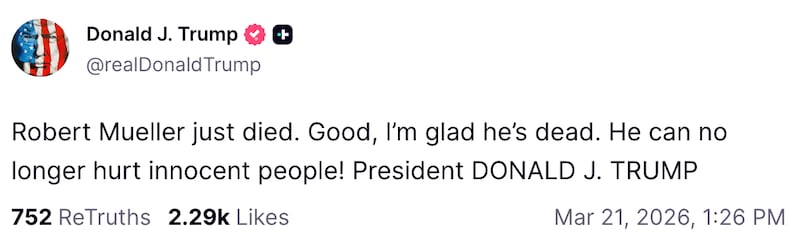 Donald Trump on Truth Social