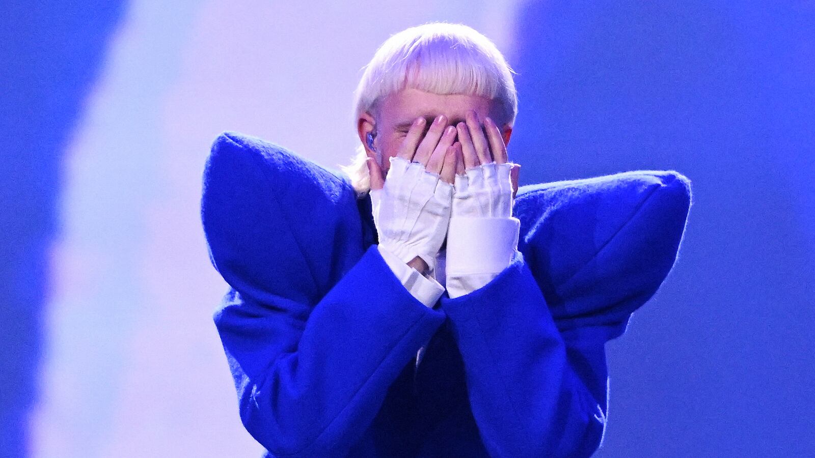 Joost Klein representing the Netherlands with the song "Europapa" performs on stage during the second semi-final of the 68th edition of the Eurovision Song Contest (ESC) at the Malmo Arena, in Malmo, Sweden, on May 9, 2024.