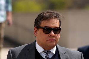 George Santos at his sentencing hearing.