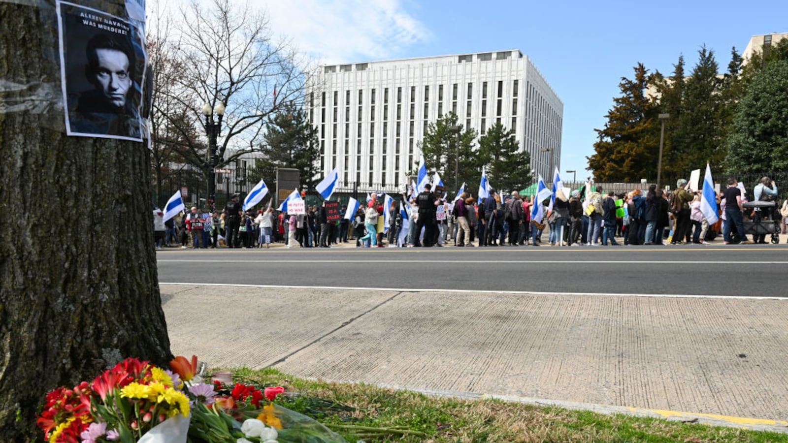 Russian Ambassador Anatoly Antonov says he plans to make a complaint to U.S. authorities over alleged security failings as Russians voted in the Russian presidential election at the Russian embassy in Washington, D.C.