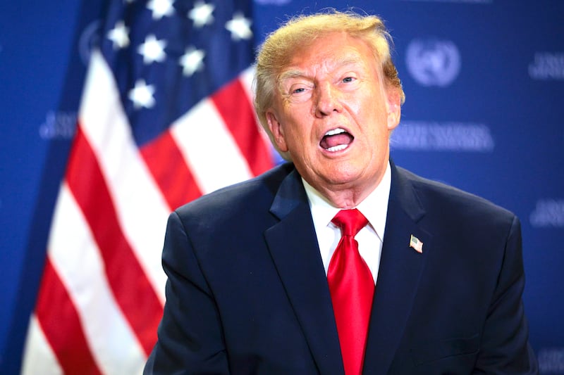 U.S. President Donald Trump attends a bilateral meeting with President of Ukraine Volodymyr Zelensky in conjunction with the 81st session of the United Nations (U.N.) General Assembly at U.N. Headquarters on September 22, 2026 in New York City. World leaders have gathered in New York for the annual session of the United Nations General Assembly, with this year's global issues ranging from the threat of artificial intelligence to the continued wars in Ukraine and Gaza.
