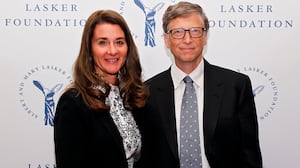 NEW YORK, NY - SEPTEMBER 20: Melinda Gates and Bill Gates of the Gates Foundation, winners of the Public Service Award, are seen during the The Lasker Awards 2013 on September 20, 2013 in New York City. (Photo by Brian Ach/Getty Images for The Lasker Foundation)