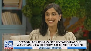 Second Lady Usha Vance sits down for an interview on a Fox News Program.