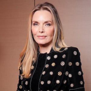 Michelle Pfeiffer at the Giorgio Armani Privé fashion show as part of Haute Couture Spring/Summer 2026 held at Palazzo Armani on January 27, 2026 in Paris, France.