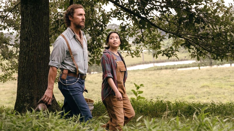 Matthew McConaughey and Angelina LookingGlass in The Rivals of Amziah King.