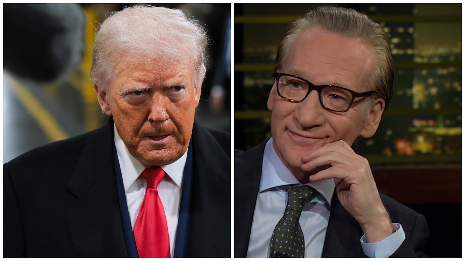DonaldTrump and Bill Maher