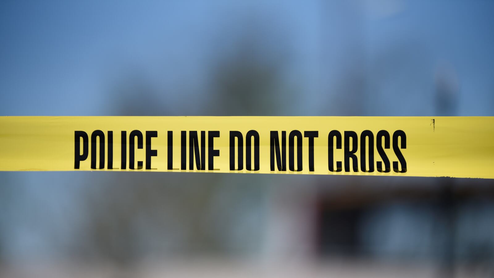 Police crime scene tape.