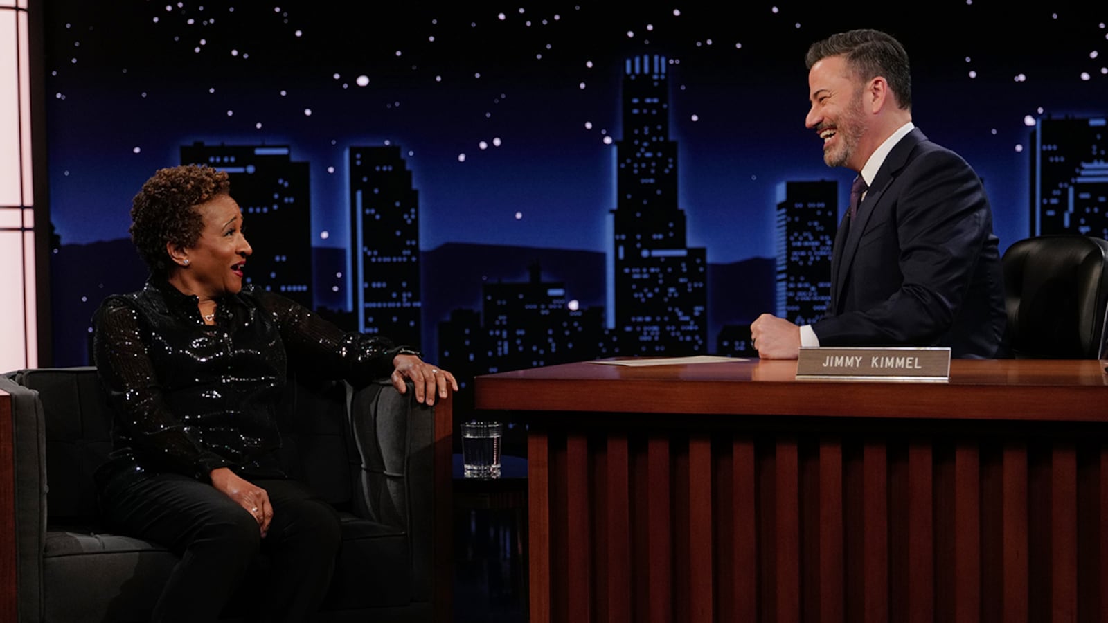 Wanda Sykes and Jimmy Kimmel