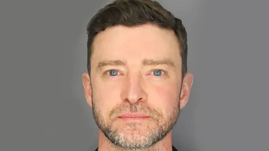 Justin Timberlake is seen in a booking photo on June 18, 2024 in Sag Harbor, New York.